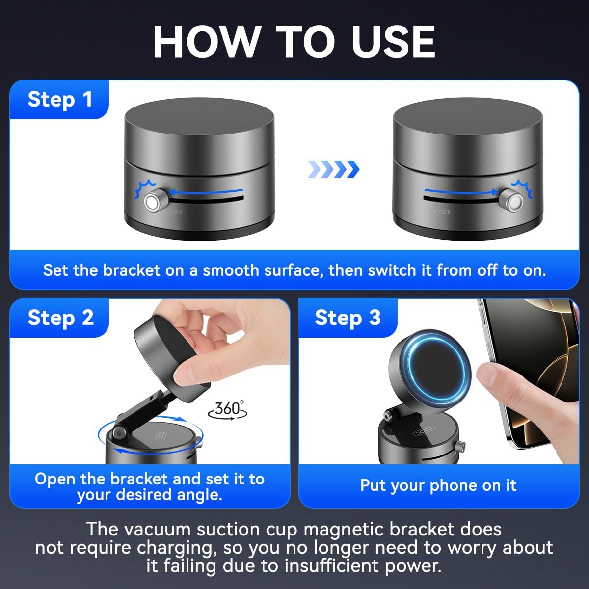 Universal 360° Magnetic Car Phone Holder
